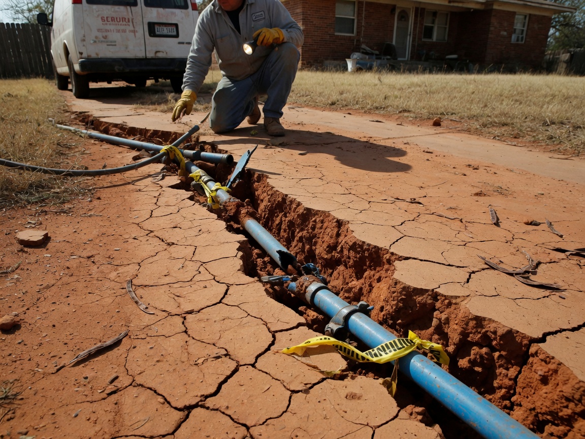 Why Oklahoma Clay Soil Cracks Gas and Water Lines